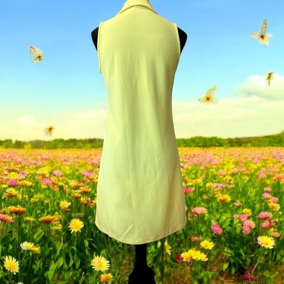 Yellow Sleeveless Dress Boston Proper XS - Picture 2 of 4